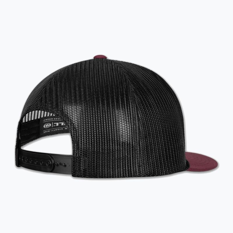 Czapka z daszkiem męska Pitbull Original 1989 burgundy/black 2