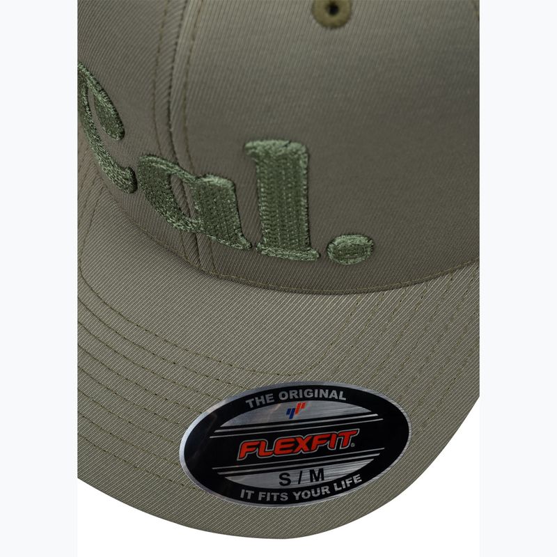 Czapka z daszkiem męska Pitbull Full Cap 3D Cal Flexfit Dusty Salvia zielony 5