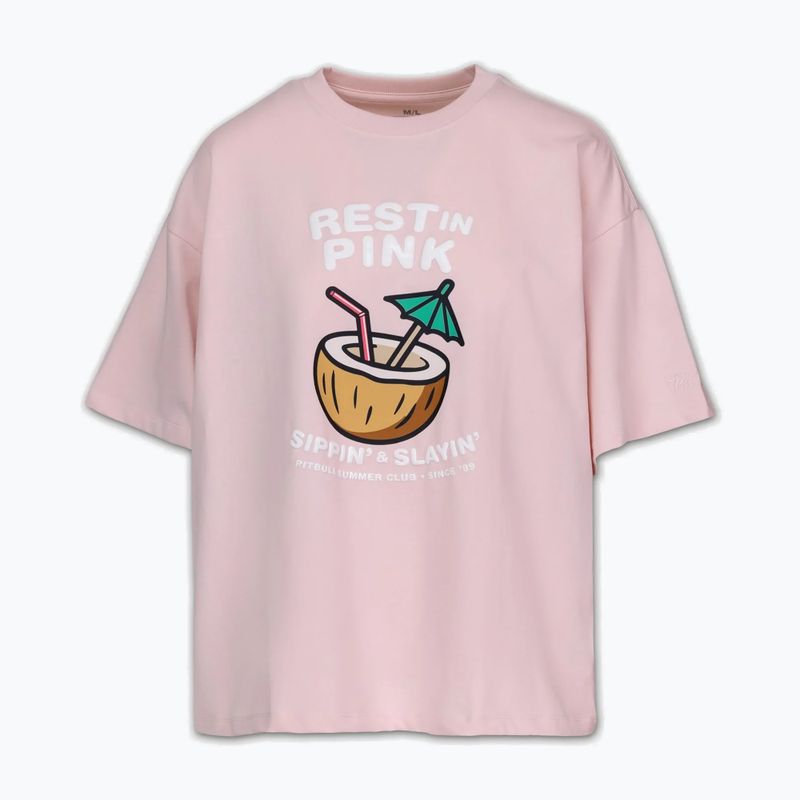 Koszulka damska Pitbull Rest In Pink Oversize strawberry cream 5