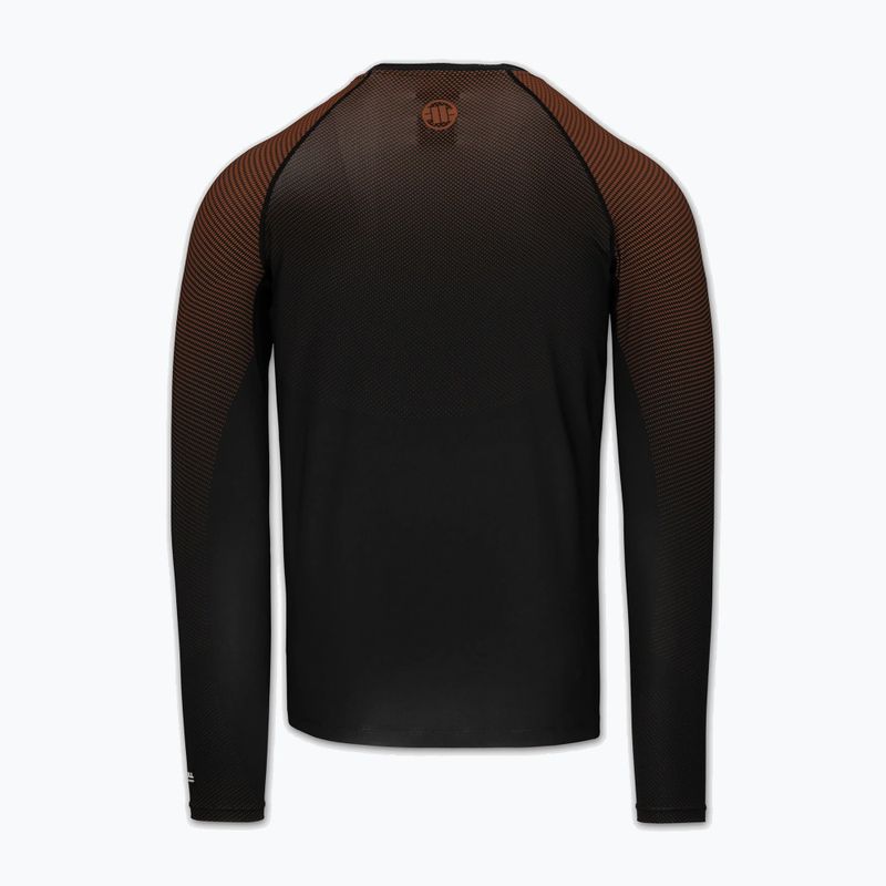 Rashguard longsleeve męski Pitbull Belt Rashguard brown 4