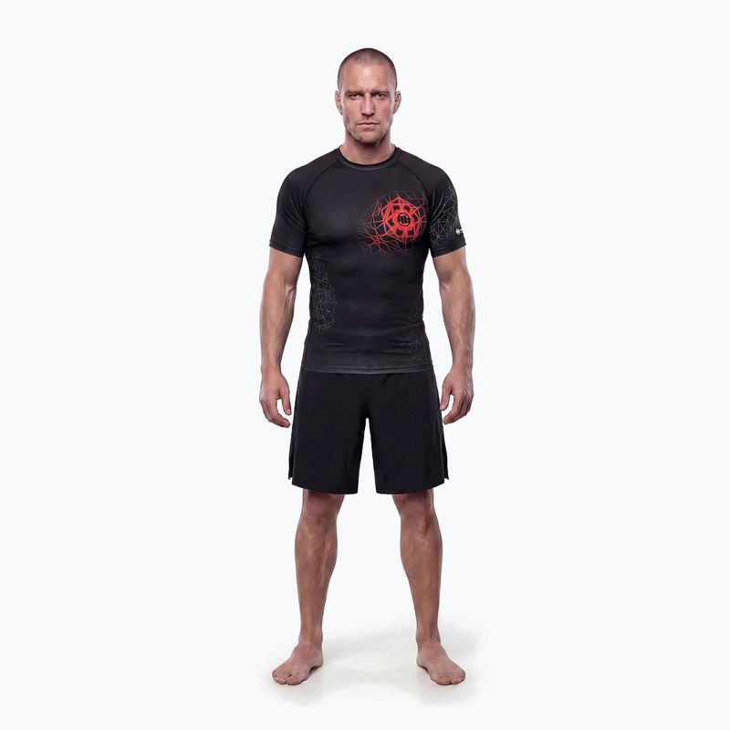 Rashguard męski Pitbull Ray Rashguard fluo/red 2