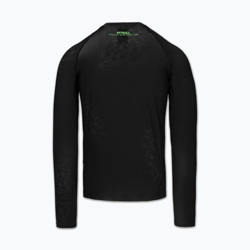 Rashguard longsleeve męski Pitbull Ray Rashguard fluo green 4