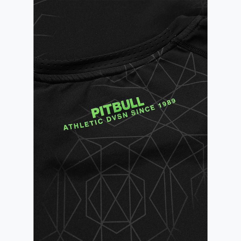 Rashguard longsleeve męski Pitbull Ray Rashguard fluo green 7
