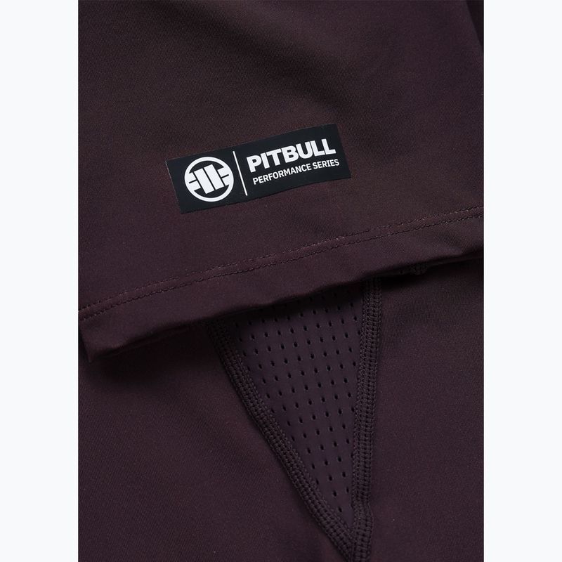 Koszulka męska Pitbull Rashguard Logo Palms brown 8