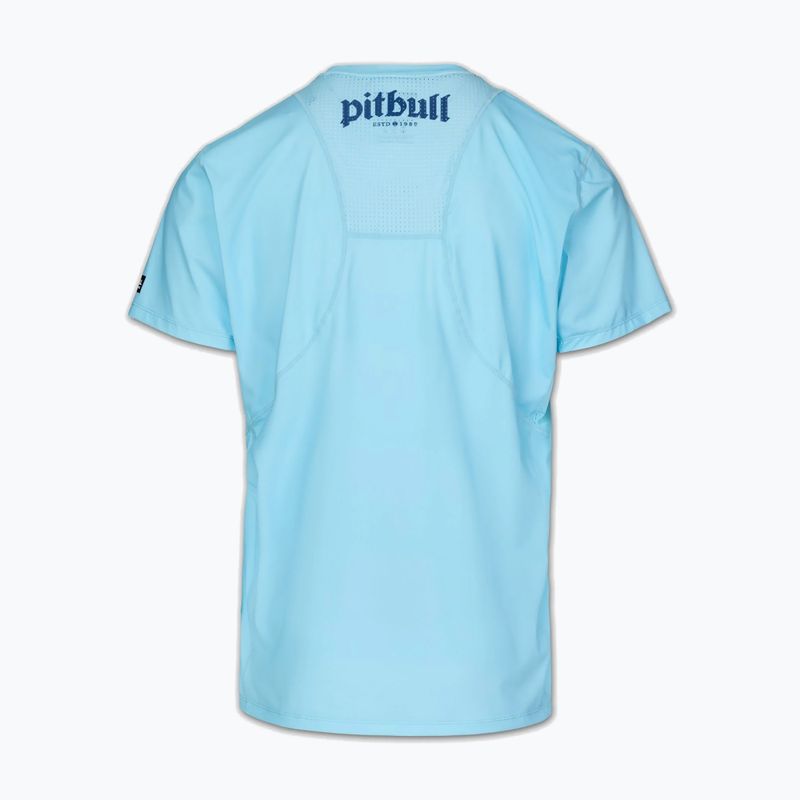 Koszulka męska Pitbull Logo Palms mesh light blue 4