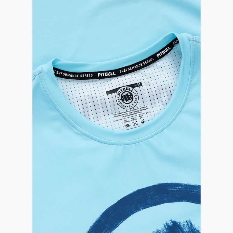 Koszulka męska Pitbull Logo Palms mesh light blue 5