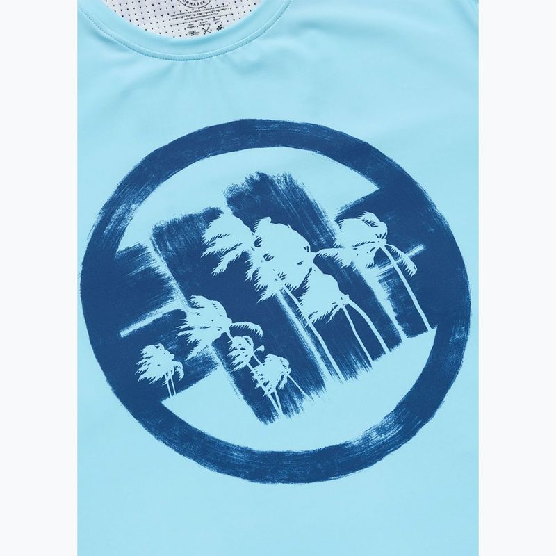 Koszulka męska Pitbull Logo Palms mesh light blue 6