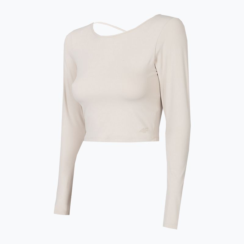 Top do jogi damski 4F TSDL019 LS beige 3