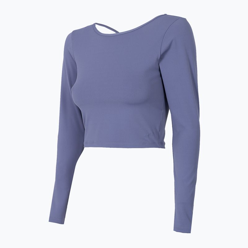 Top do jogi damski 4F TSDL019 LS denim 3