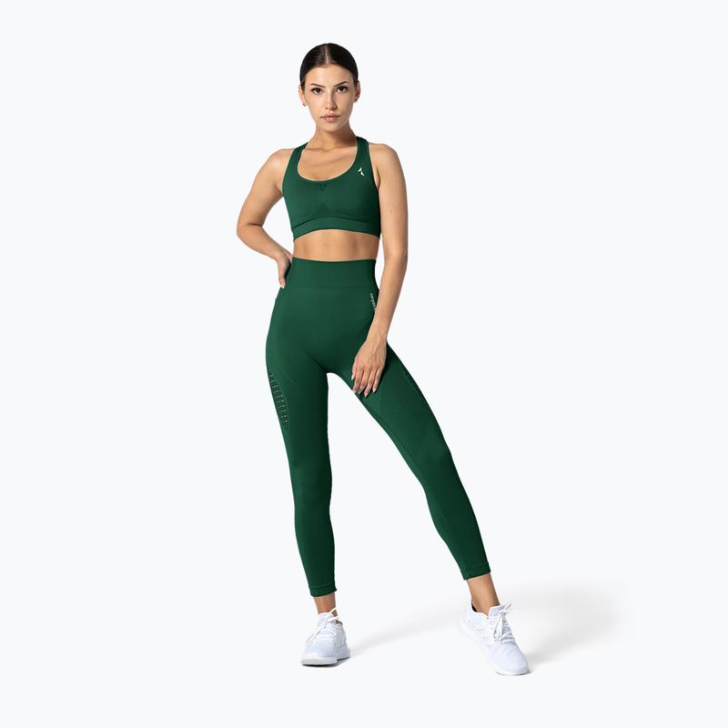 Legginsy damskie Carpatree Phase Seamless bottle green 4