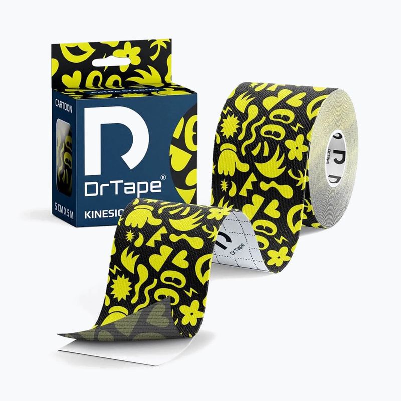 Taśma do kinesiotapingu DrTape Kinesiology Tape cartoon