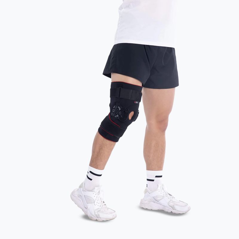 Stabilizator stawu kolanowego MSupport Red czarny
