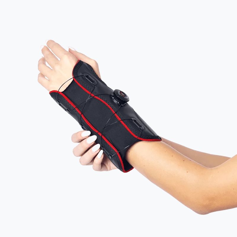 Stabilizator nadgarstka lewego MSupport Red czarny