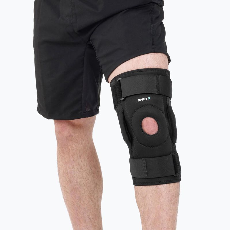 Stabilizator stawu kolanowego DrFit czrny