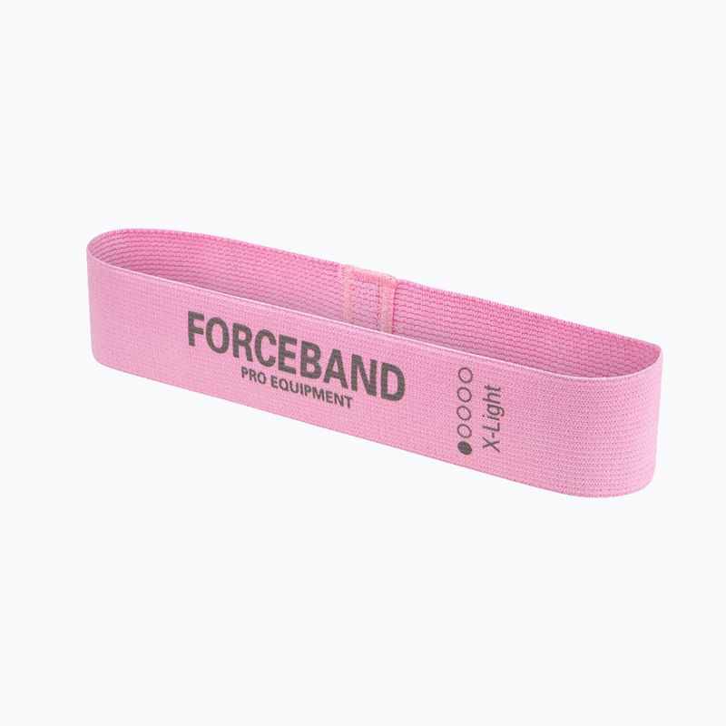 Zestaw taśm do ćwiczeń FORCEBAND Mini Band 5 szt. + E-BOOK pink 4
