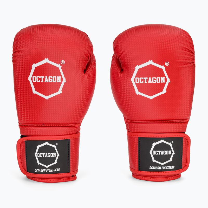 Rękawice bokserskie Octagon Kevlar red 2