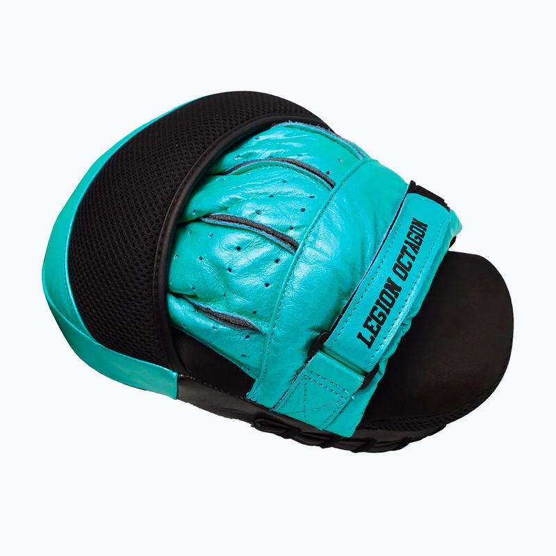 Łapy treningowe trenerskie Octagon Legion Pro Series black/sea green 3