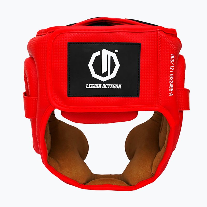 Kask bokserski Octagon Legion Kevlar red 2