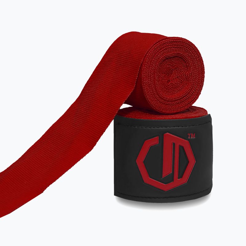 Bandaże bokserskie Octagon Legion Supreme 300 cm burgund 2