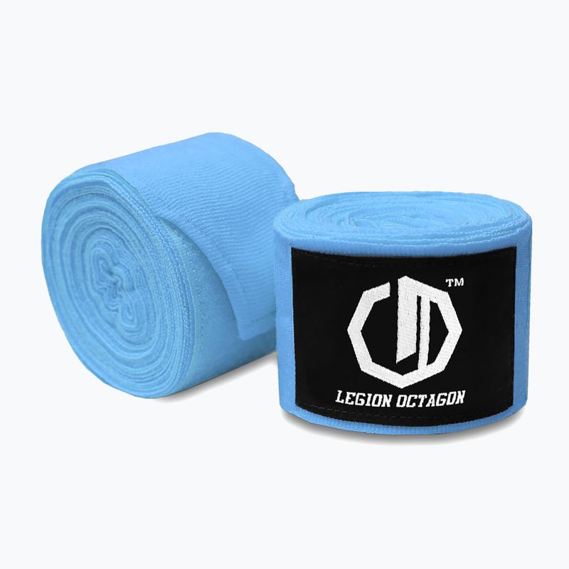 Bandaże bokserskie Octagon Legion Standard 500 cm light blue