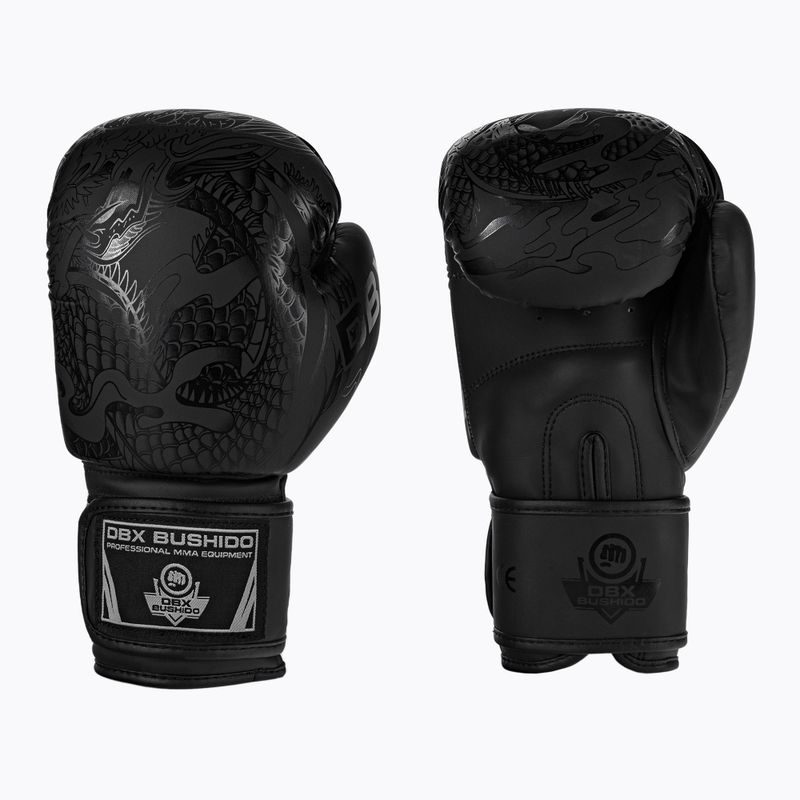 Rękawice bokserskie DBX BUSHIDO "Black Dragon" czarne B-2v18