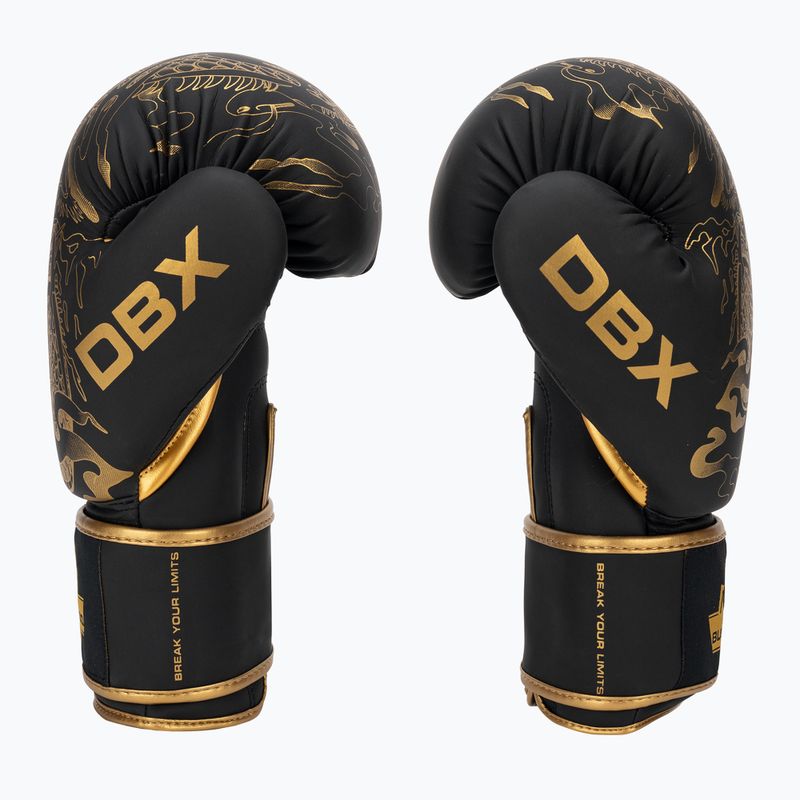 Rękawice bokserskie DBX BUSHIDO "Gold Dragon" złote/czarne 4