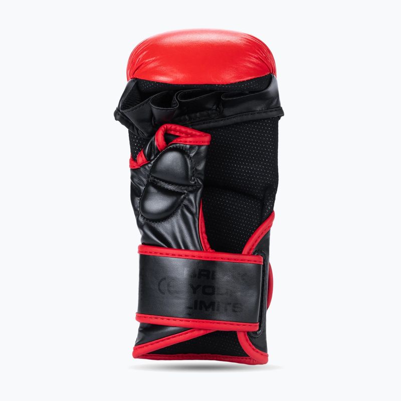 Rękawice grapplingowe DBX BUSHIDO MMA Premium czarny/czerwony 4