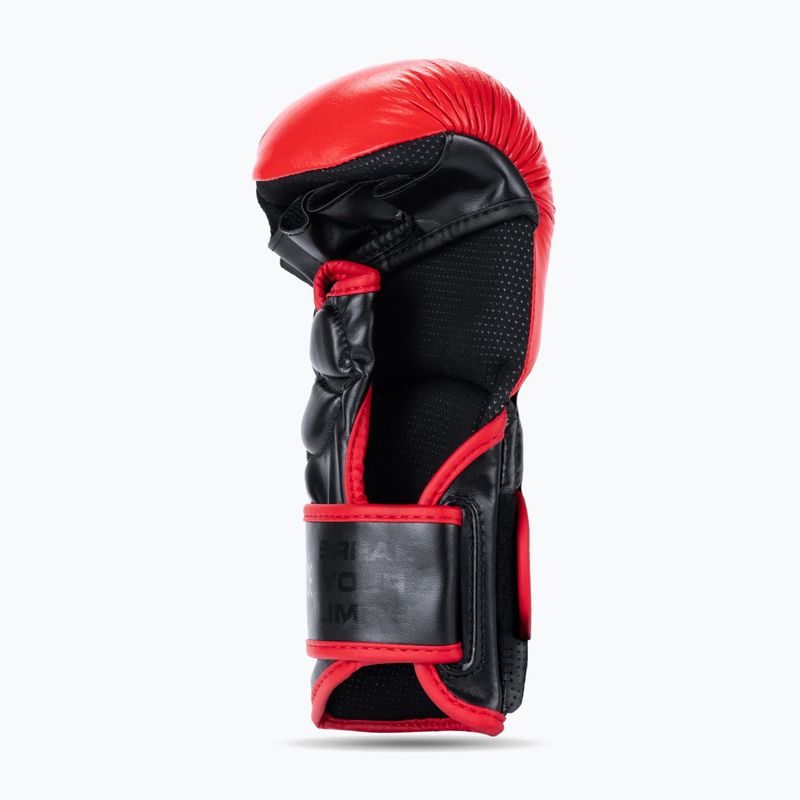 Rękawice grapplingowe DBX BUSHIDO MMA Premium czarny/czerwony 8