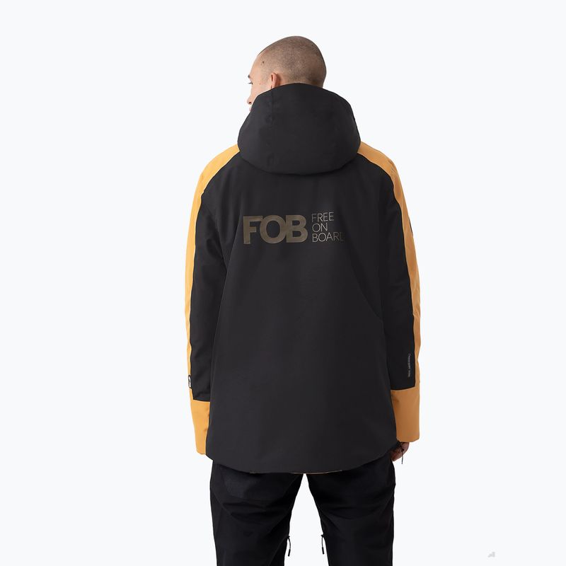 Kurtka snowboardowa męska 4F M290 orange 2