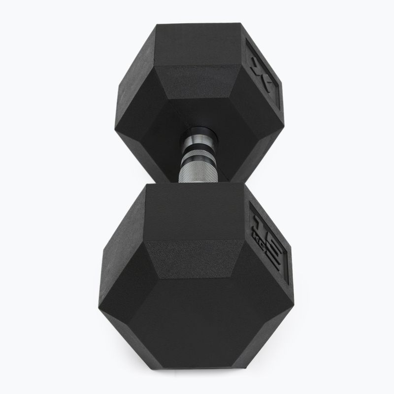 Hantel ogumowany XTREXO Hex 15 kg 6