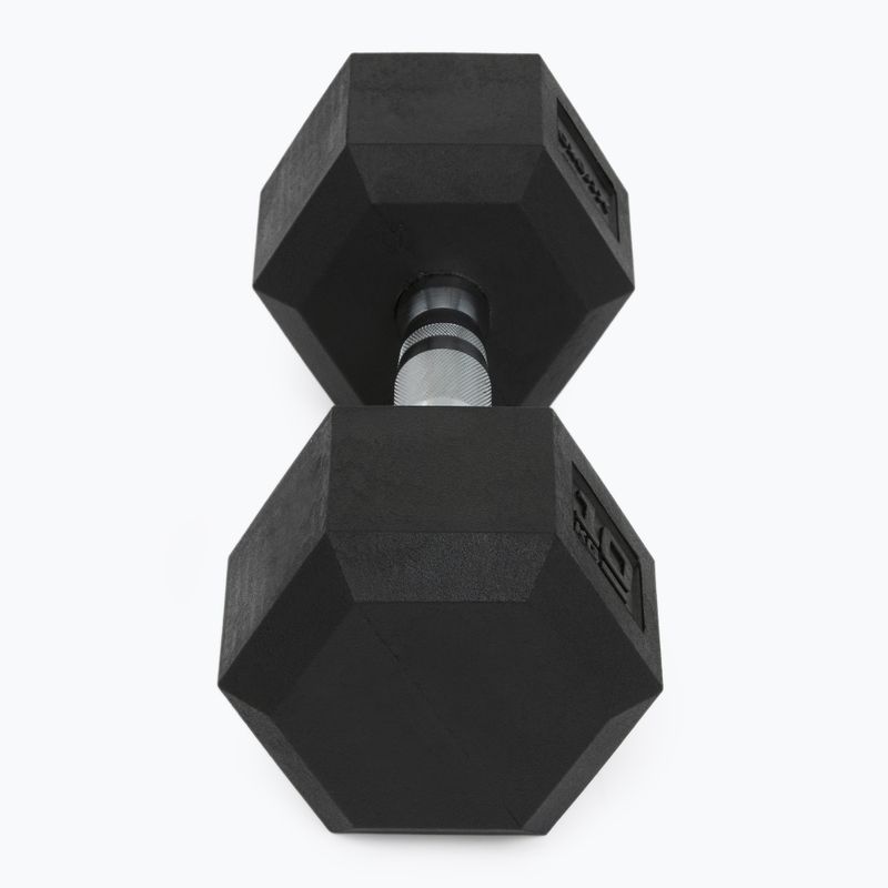 Hantel ogumowany XTREXO Hex 10 kg 6