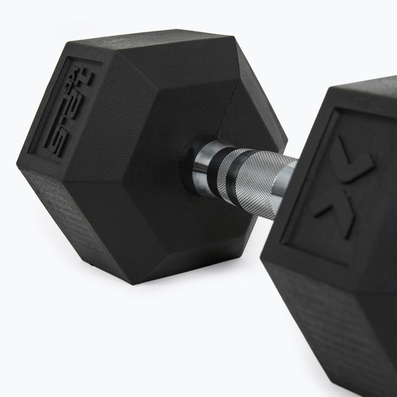 Hantel ogumowany XTREXO Hex 12.5 kg 8