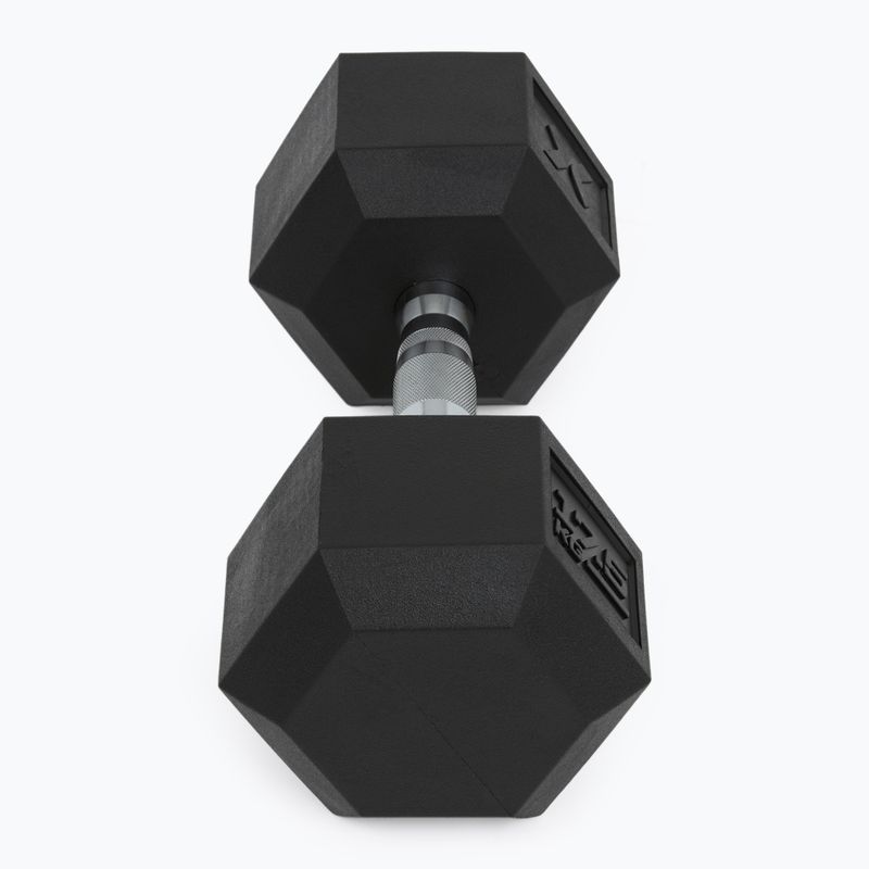 Hantel ogumowany XTREXO Hex 17.5 kg 6