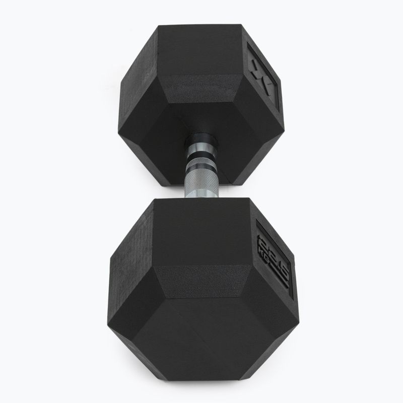 Hantel ogumowany XTREXO Hex 22.5 kg 6