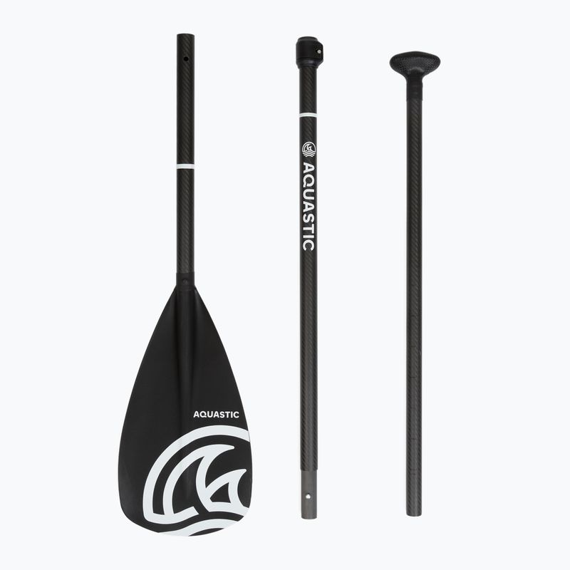 Wiosło SUP 3-częściowe AQUASTIC SUP Włókno + Karbon czarny 4