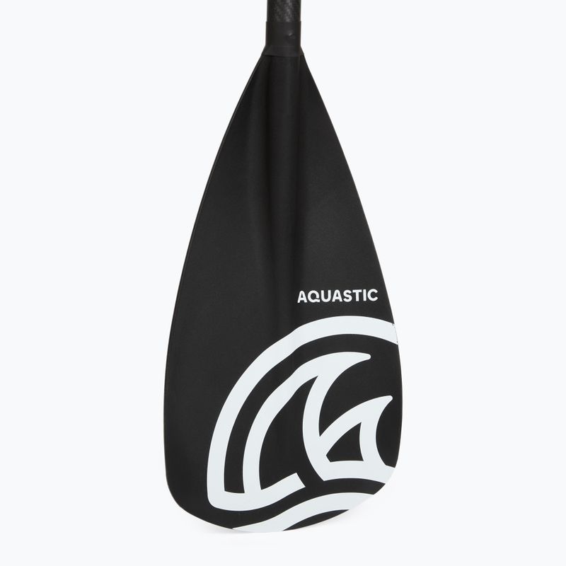 Wiosło SUP 3-częściowe AQUASTIC SUP Włókno + Karbon czarny 8