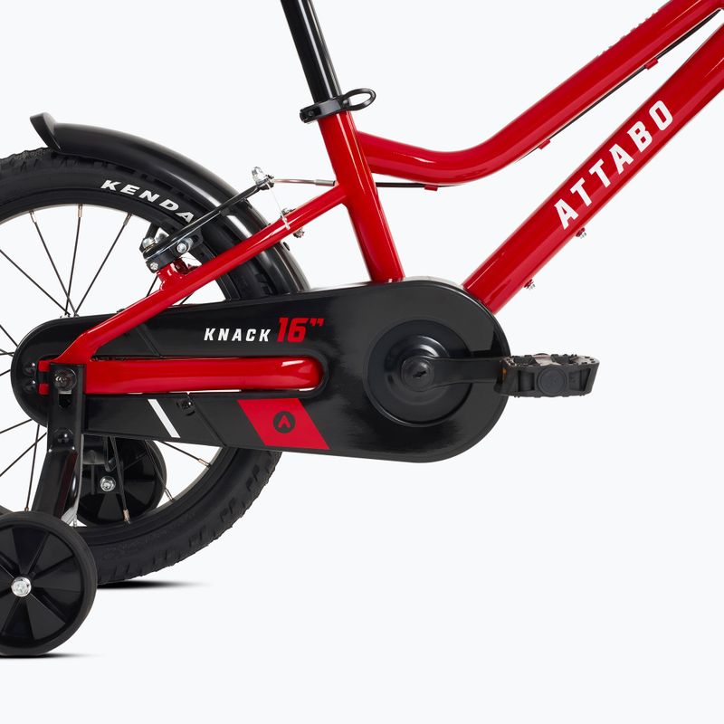 Rower dziecięcy ATTABO KNACK 16" czerwony 10