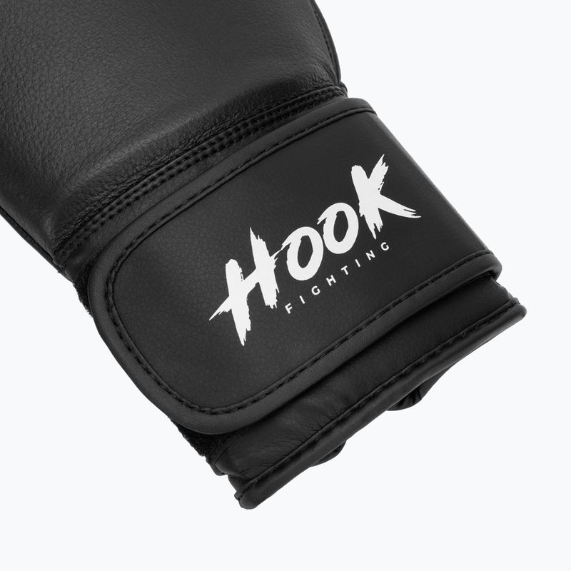 Rękawice bokserskie HOOK FIGHTING Ready to Fight skórzane czarny 6