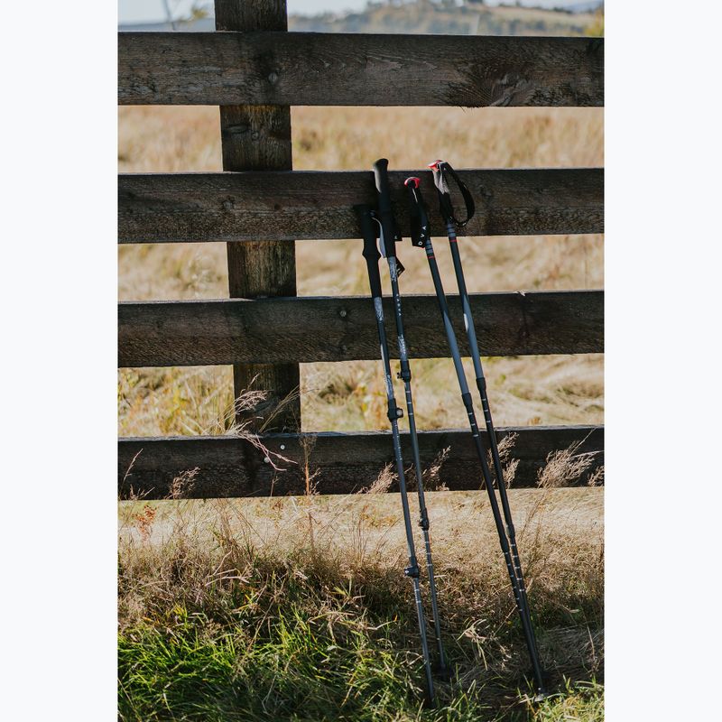 Kije trekkingowe KADVA Torre regulowane karbonowe szary 17