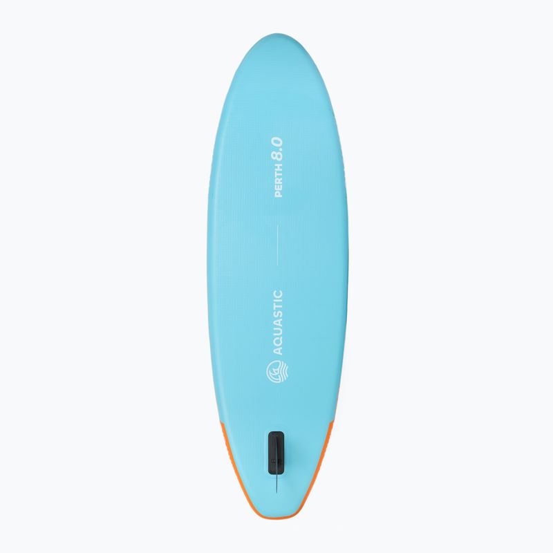 Zestaw deska SUP pompowana dziecięca AQUASTIC Perth 8'0" allround niebieski 4