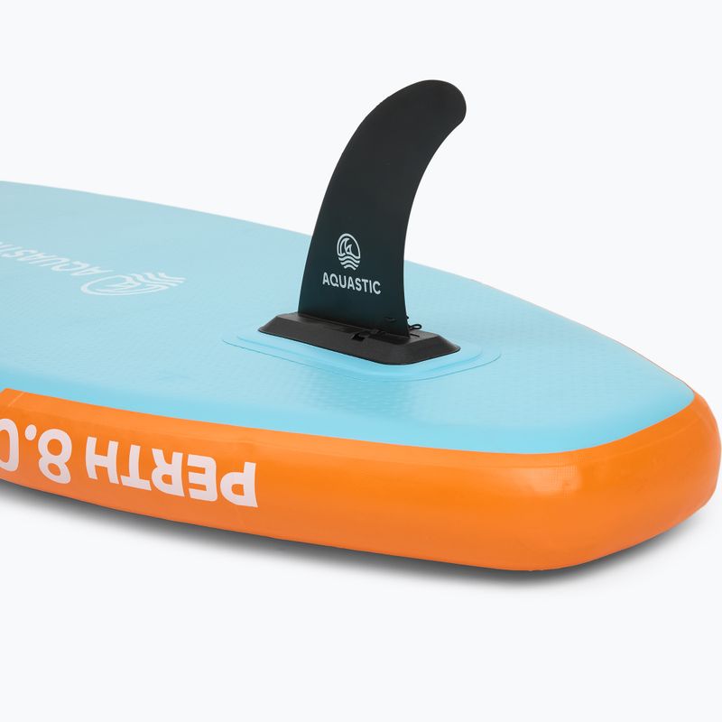 Zestaw deska SUP pompowana dziecięca AQUASTIC Perth 8'0" allround niebieski 13