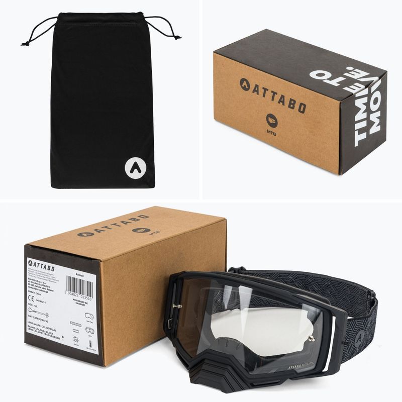 Gogle rowerowe ATTABO Pakrac Anti-Fog czarny 14