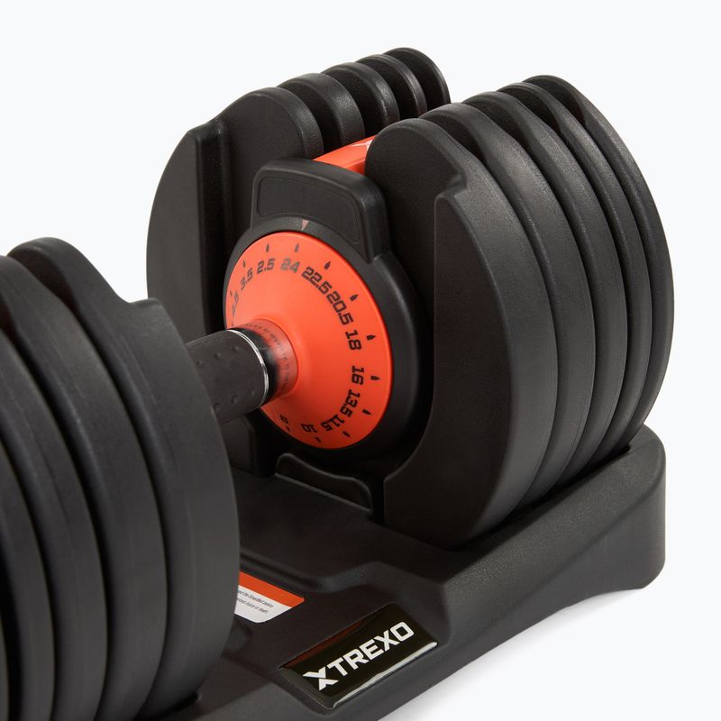 Hantel regulowana XTREXO 24 kg EVO czarny 5