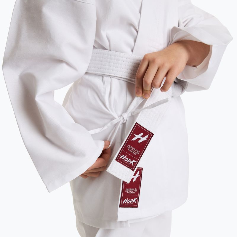 Karategi dziecięce HOOK FIGHTING Karate - Back To School biały 13