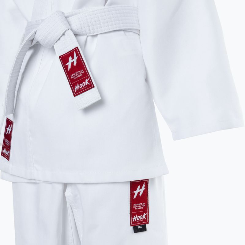 Karategi dziecięce HOOK FIGHTING Karate - Back To School biały 22