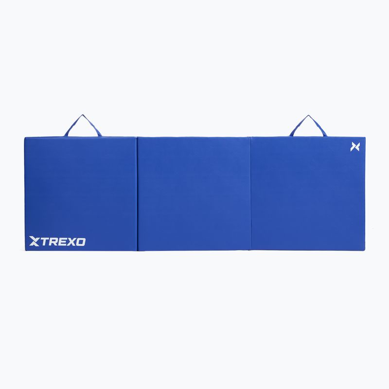 Materac gimnastyczny XTREXO składany 180 x  60 x 5 cm  niebieski 7