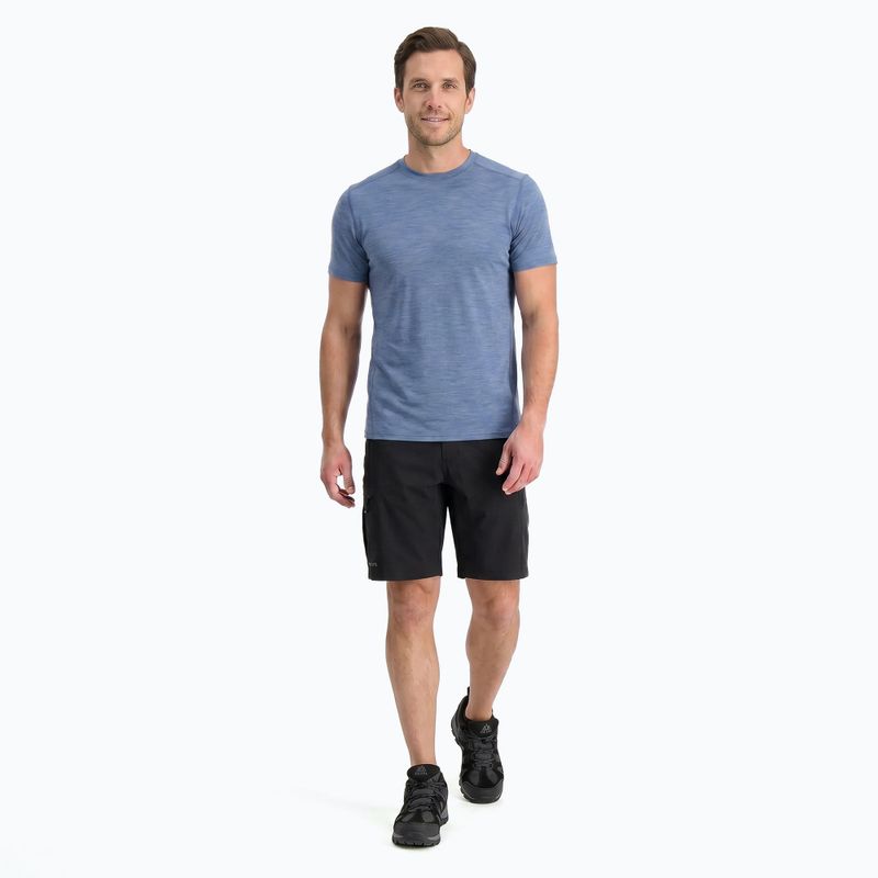 Koszulka termoaktywna męska WOOLCANO Merino 100% TEE0546 niebieska 2