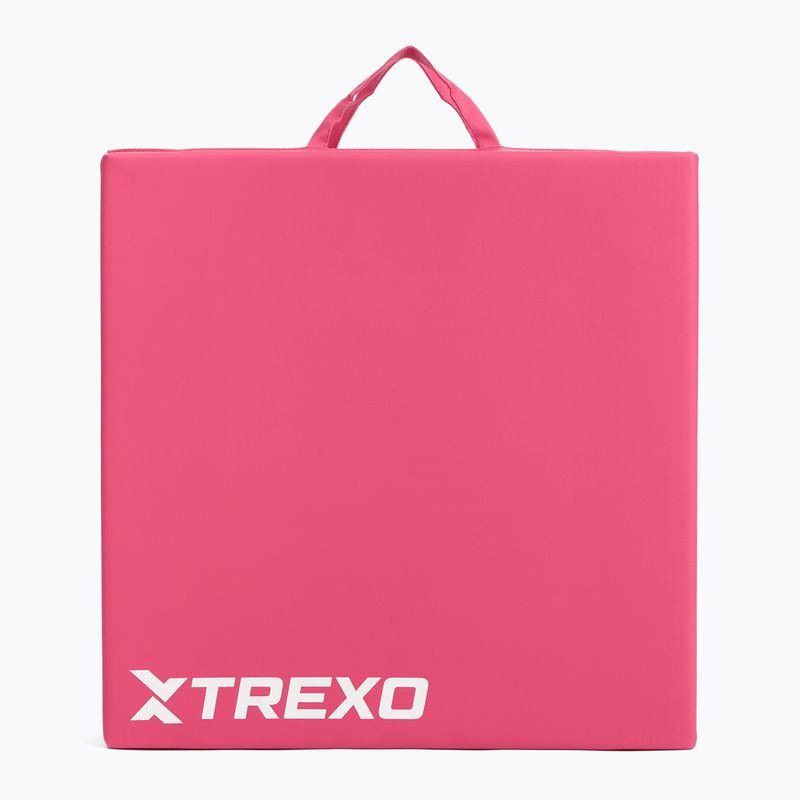 Materac gimnastyczny XTREXO składany 180 x  60 x 5 cm różowy 6