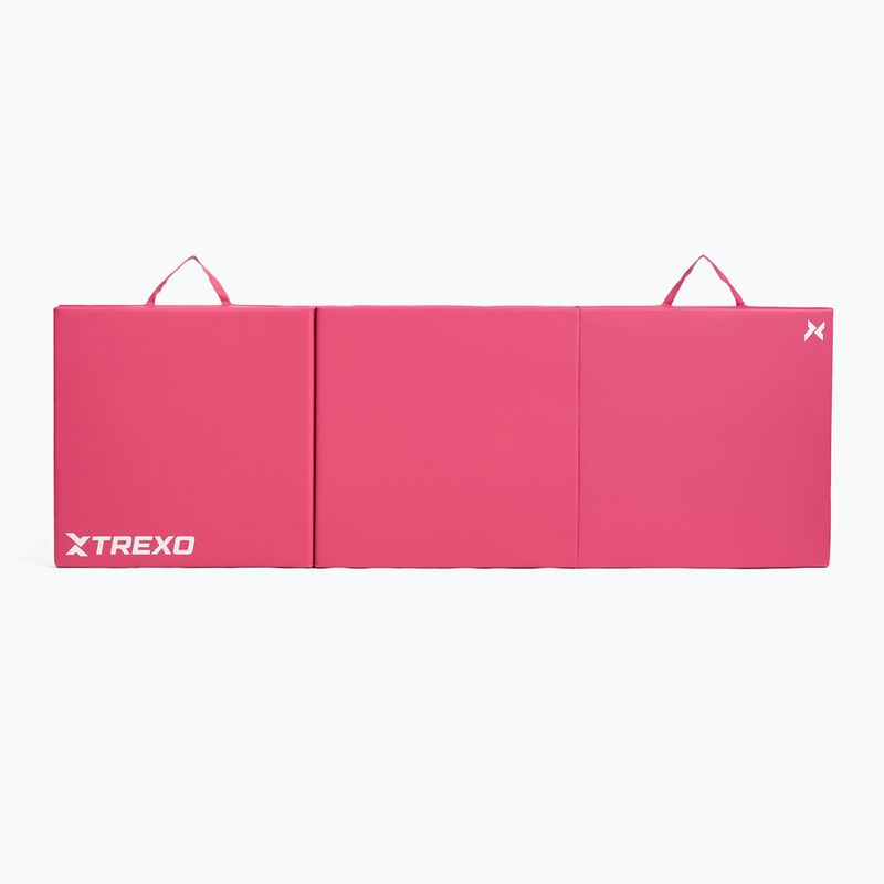 Materac gimnastyczny XTREXO składany 180 x  60 x 5 cm różowy 7