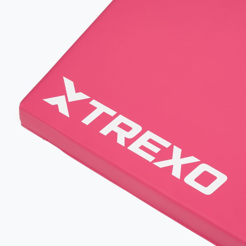Materac gimnastyczny XTREXO składany 180 x  60 x 5 cm różowy 8